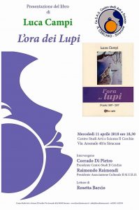 “L’ora dei lupi” - l’antologia poetica di Luca Campi