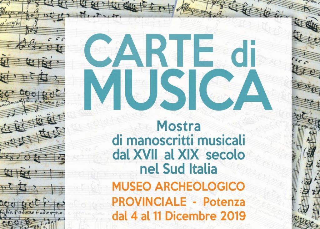 CARTE DI MUSICA - Manoscritti Musicali dal Sud